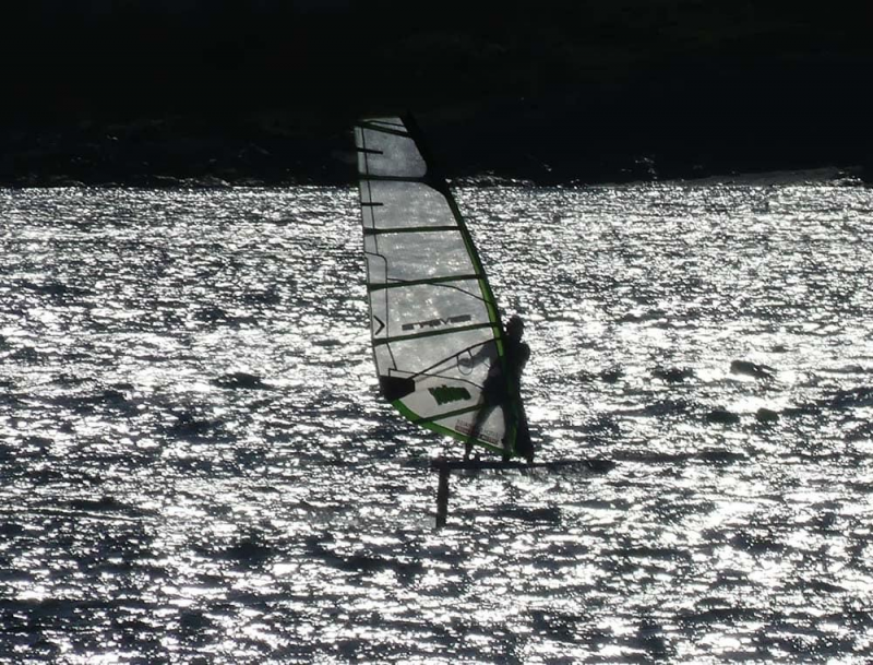 Foiling in the Sunshine
Bobson foiling off Cattle Point on 5.0m
