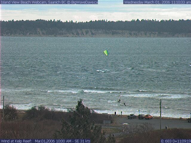 I-view: Note the steep short  waves over sandbar & the ground swell outside.
