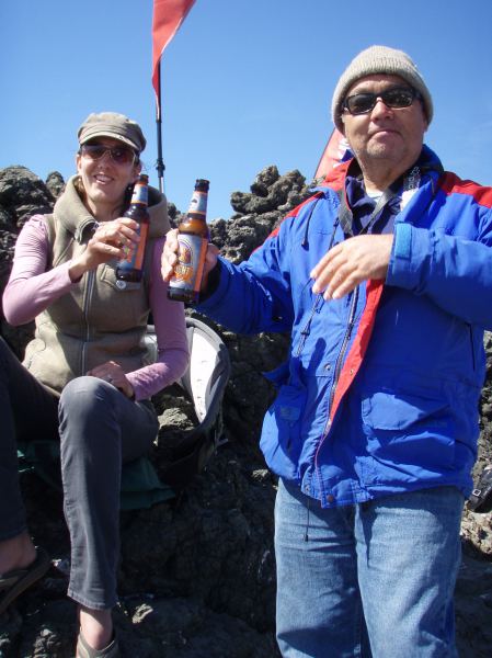 The Deschutes moment, cheering crew
