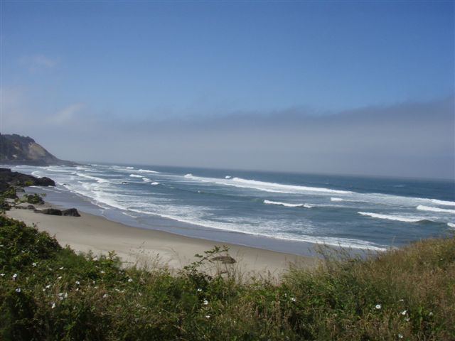 Neptune, OR Coast
20 feet to the beach, a wee bit closer than Flo Jetty  ;) nasty downwind rocks tho, kinda scary if crap happened
