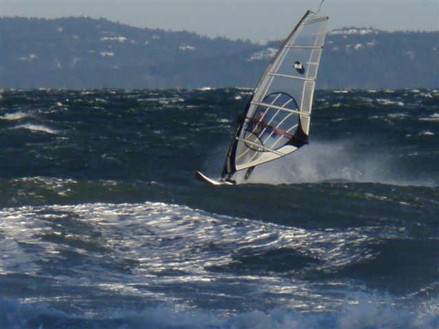 RainX & 3.7 & holey gloves & booties; minus 2C, gusts to 40 knots
