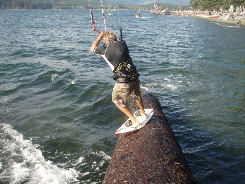 The Log Slide
Two dog riding the log.
Keywords: Kite Camera Action