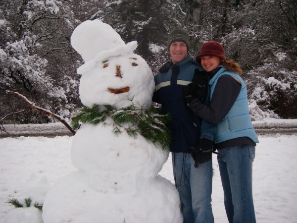 Paul and Sandra and Moulded Snow
