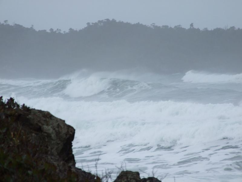 Sunset point looking at Cox Bay...Yikes.
