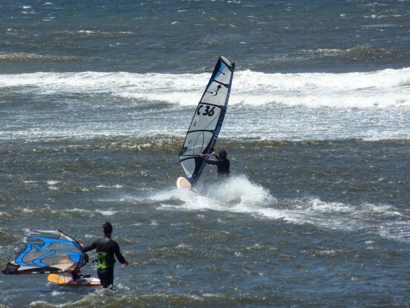 Wind Doc and C36 sampling the morning wind - Yup it's ok!
photo credit to Morewind - with thanks!
