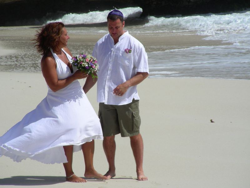 shark bait and sherry march 1st 2007
wedding day in Barbados. Bottom bay beach.
