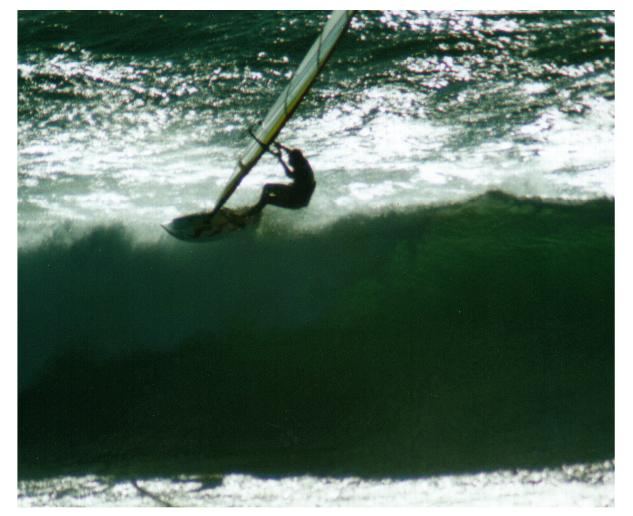 Off the lip - unknown sailor at Guincho
