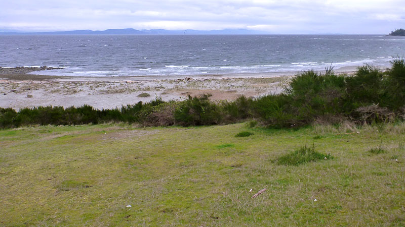 View east from the top-of-hill parking lot
