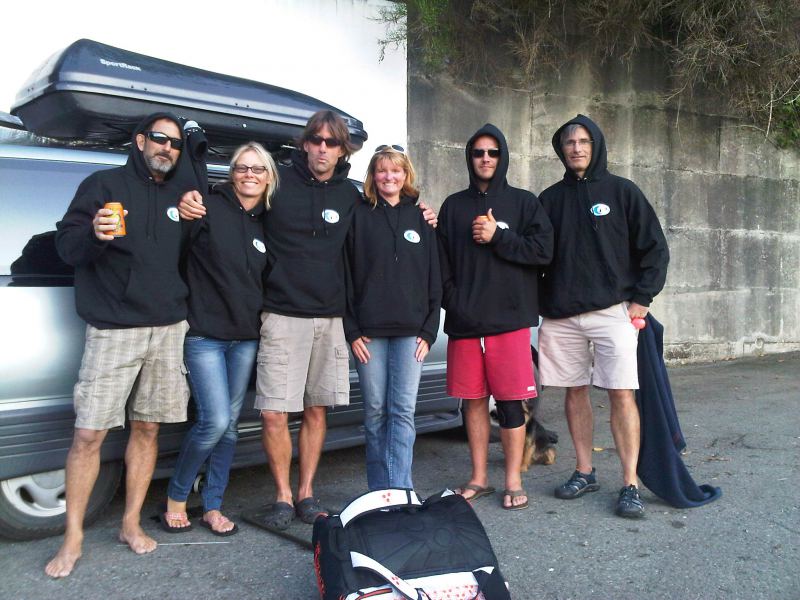 Port Alberni, Canal Beach2012-BWD hoodies
Alberni inlet post-session warmth
