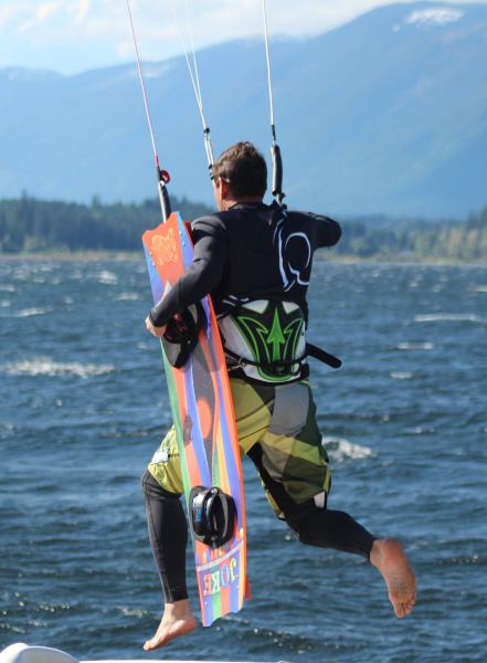 pier jump by Coastal Soul on WWW opening day
Rod Frew made the Alberni Valley Times when the film crew was here for World Fishing Network in the Ultimate Fishing Town of Port Alberni
Keywords: alberni inlet, wild west watersports, kiting, windsurfing