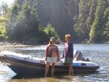 Barb and Diane at Nitinaht Narrows
