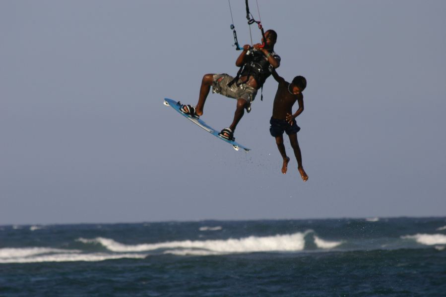 hang loose
  this guy and kid were something to watch, and they were having a blast...Cabarete locals
