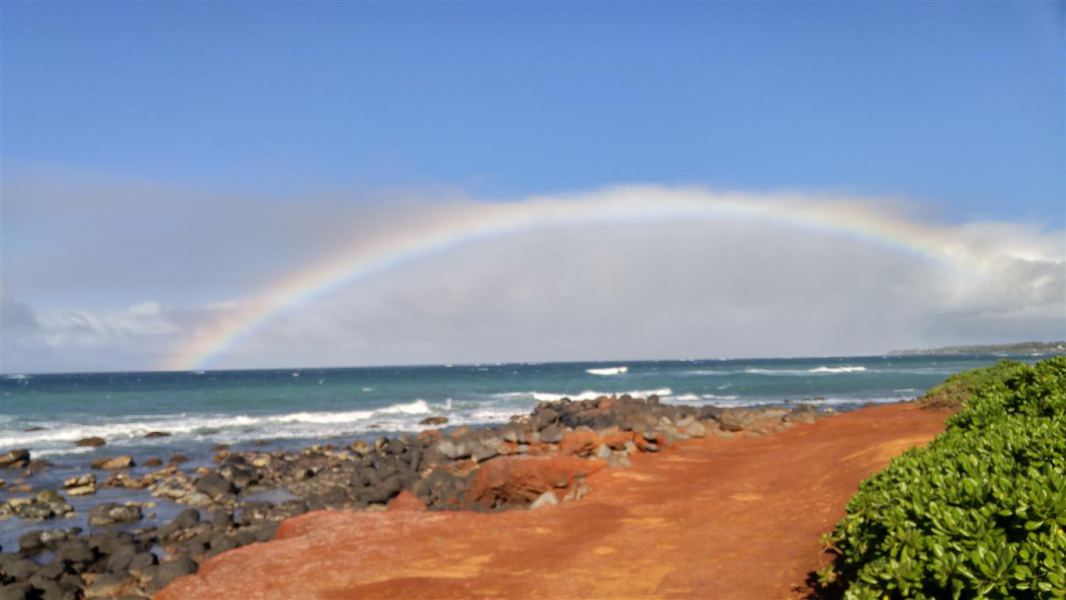 There be kitesurfers under the rainbow
