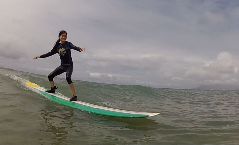 Nico Surfing Kalama Beach Park.
