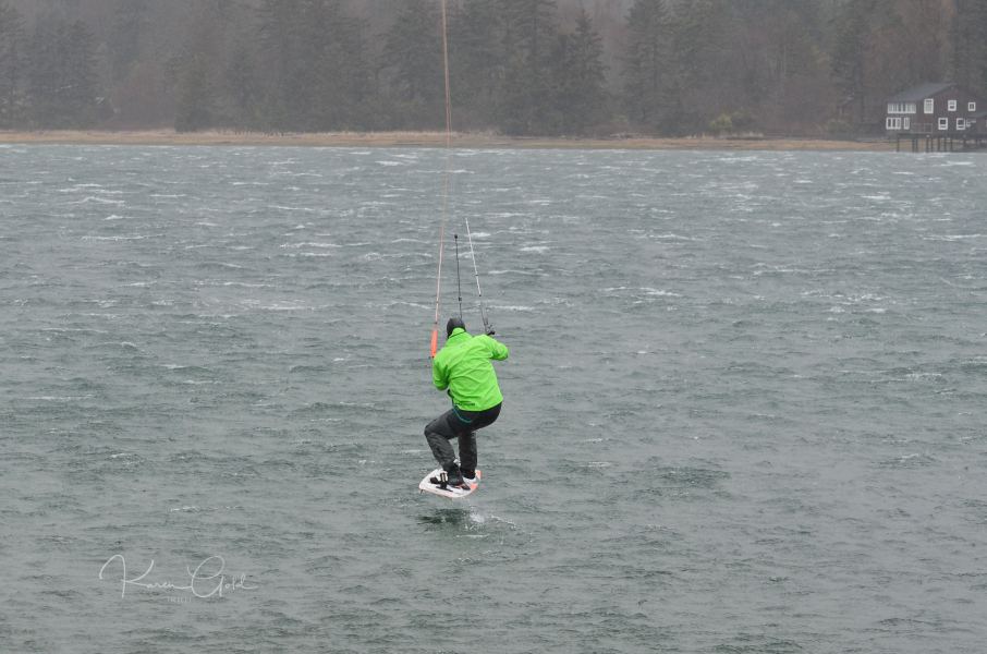 Kite Boarding Jump
