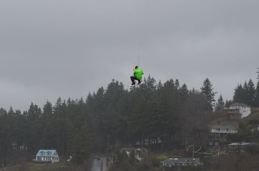 Kite Boarding Jump
